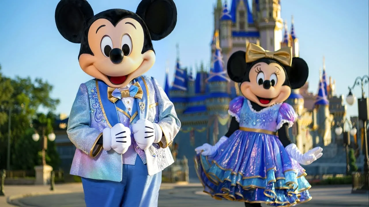 Mickey and Minnie Mouse