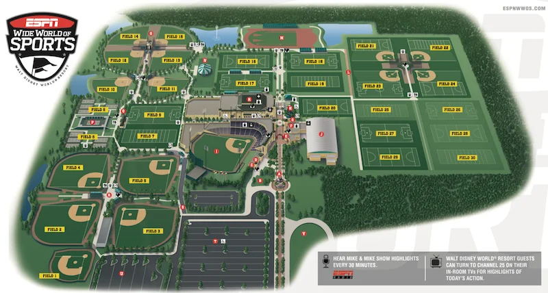 Wide World of Sports - Map